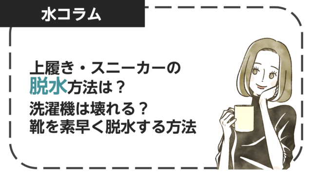 上履き・スニーカーの脱水方法は？洗濯機は壊れる？靴を素早く脱水する方法